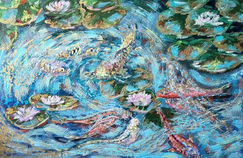 Dream lake van Ivana Brazdova, Schilderij te koop op Singulart