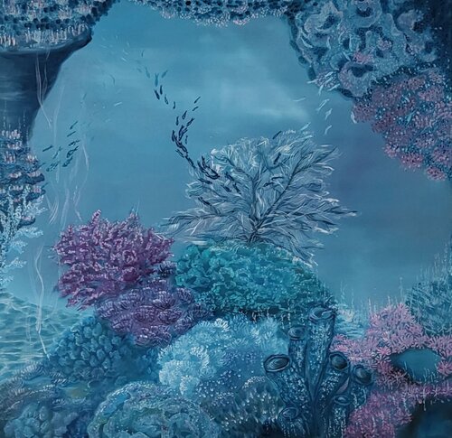 coral reef by Ivana Brazdova, Painting for Sale on Singulart