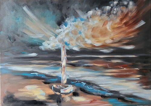 Magic night II par Ivana Brazdova, Peinture en vente sur Singulart