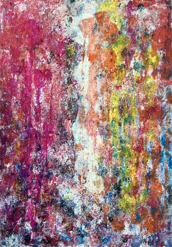 Pink Waterfall von Ruzica Sola, Werk auf Papier kaufen auf Singulart