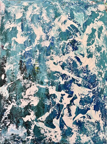 The Emotional Waves #2 van Ruzica Sola, Schilderij te koop op Singulart