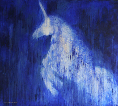 "einhorn" van Gerlinde Kosina, Schilderij te koop op Singulart