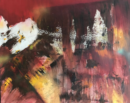 dolomiti - spirito di Gerlinde Kosina, Pittura in vendita su Singulart