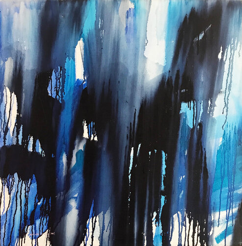 darkness di Gerlinde Kosina, Pittura in vendita su Singulart