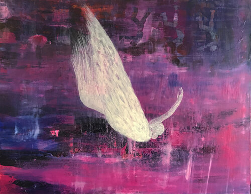 "to fall" van Gerlinde Kosina, Schilderij te koop op Singulart