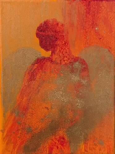 schutzengel van Gerlinde Kosina, Schilderij te koop op Singulart