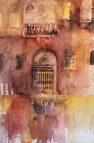 " porta d´ acqua   2 "   venedig von Gerlinde Kosina, Malerei kaufen auf Singulart