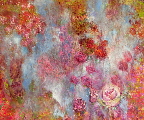 rose van Gerlinde Kosina, Schilderij te koop op Singulart