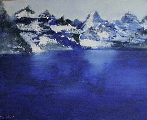 bergwelten par Gerlinde Kosina, Peinture en vente sur Singulart