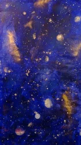 woher-wohin  "galaxie" von Gerlinde Kosina, Malerei kaufen auf Singulart