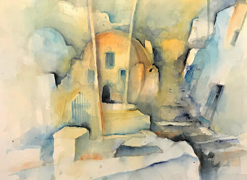 finikia - abendsonne -1285 - santorin-oia Gerlinde Kosina