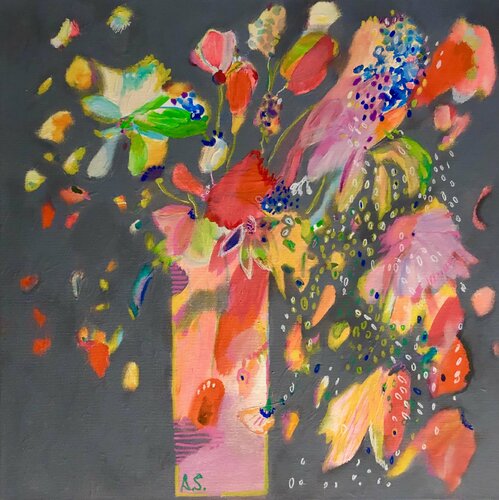 Festtagsstrauss di Anne Samson, Pittura in vendita su Singulart