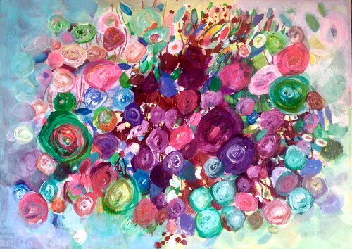 Rosentanz! von Anne Samson, Malerei kaufen auf Singulart