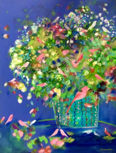 Happy day di Anne Samson, Pittura in vendita su Singulart