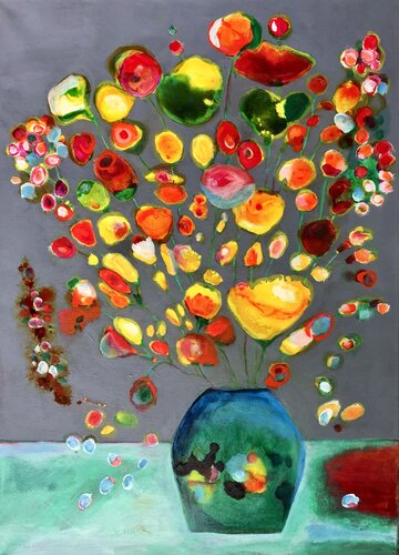 Gelber Strauß di Anne Samson, Pittura in vendita su Singulart