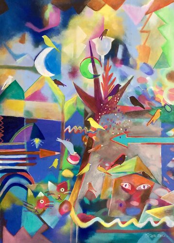 Träum  weiter di Anne Samson, Pittura in vendita su Singulart