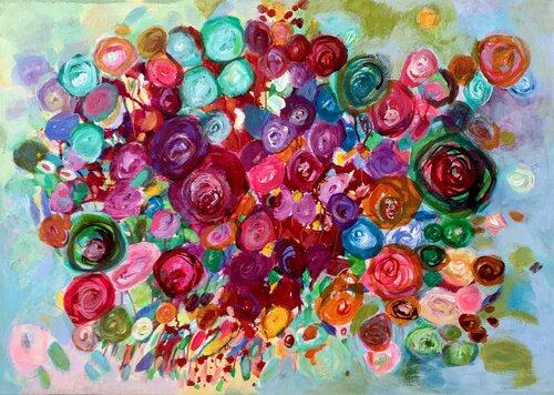 Gift for you by Anne Samson, Painting for Sale on Singulart