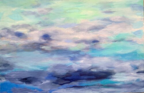 Dieser schöne große Himmel par Anne Samson, Peinture en vente sur Singulart