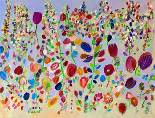 Nordic  flower painting Anne Samson