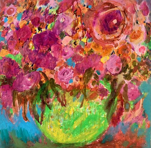 la vie est belle di Anne Samson, Pittura in vendita su Singulart