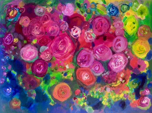 RosenRegen van Anne Samson, Schilderij te koop op Singulart