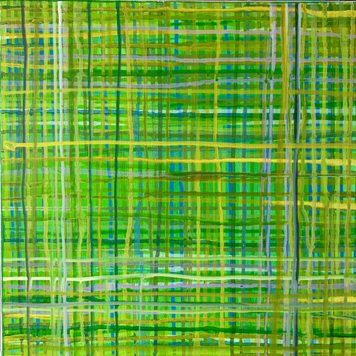 Dripping in Grün di Anne Samson, Pittura in vendita su Singulart