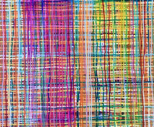 Vielfarbiges Dripping di Anne Samson, Pittura in vendita su Singulart