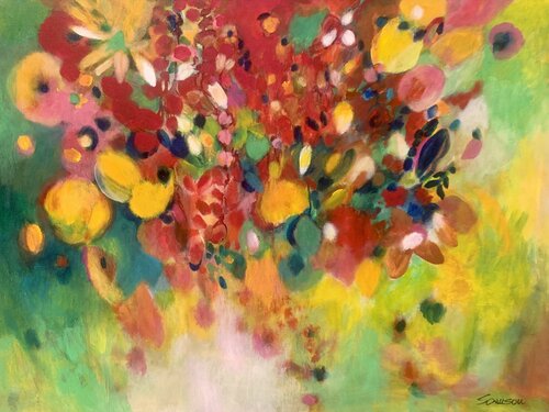 Exploding flowers van Anne Samson, Schilderij te koop op Singulart