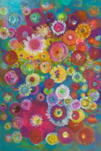 FlowerPower by Anne Samson, Painting for Sale on Singulart