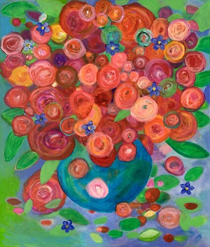 Rosen van Anne Samson, Schilderij te koop op Singulart
