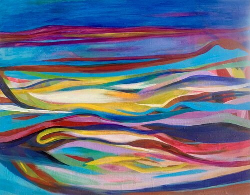 Abstract Blue von Anne Samson, Malerei kaufen auf Singulart