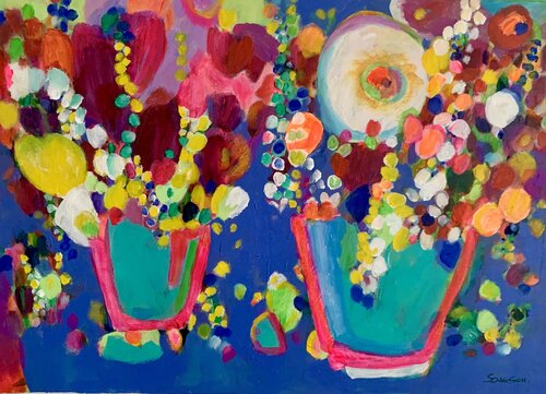 Summer flowers von Anne Samson, Malerei kaufen auf Singulart