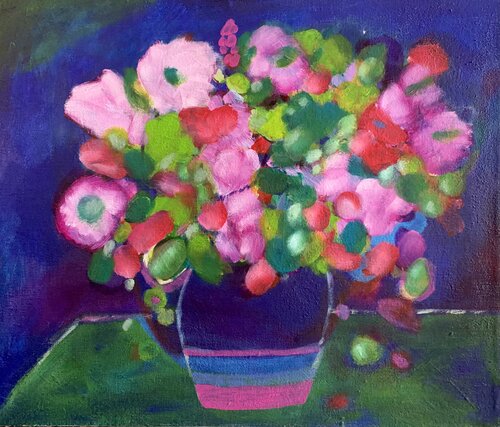 Bauernblumen di Anne Samson, Pittura in vendita su Singulart