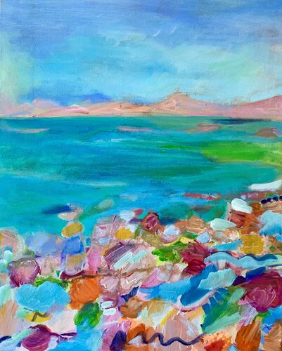 Beach by Anne Samson, Painting for Sale on Singulart