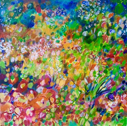 Happy day. Grünland III von Anne Samson, Malerei kaufen auf Singulart