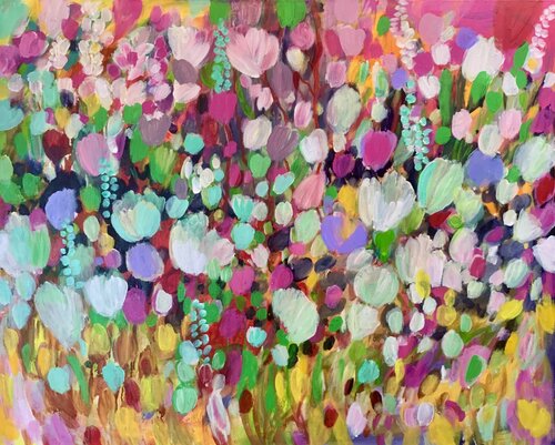 Abstract tulips von Anne Samson, Malerei kaufen auf Singulart