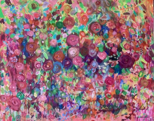 Rosen und Ranunkeln von Anne Samson, Malerei kaufen auf Singulart