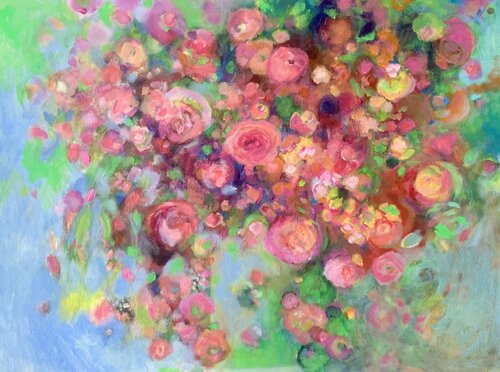 Nostalgie. Rosen. di Anne Samson, Pittura in vendita su Singulart