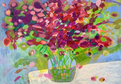 Rote Blumen Anne Samson
