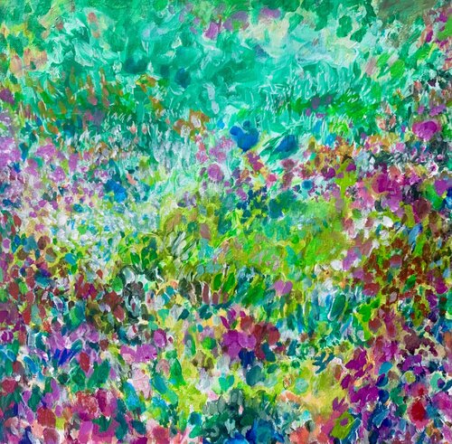 Impression. Grünland. di Anne Samson, Pittura in vendita su Singulart