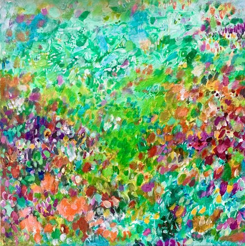 Impression. Grünland II van Anne Samson, Schilderij te koop op Singulart