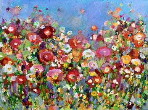 Sommerwiese par Anne Samson, Peinture en vente sur Singulart