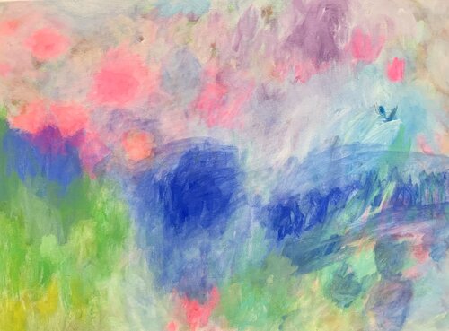 Abstrakt. Leicht und zart. by Anne Samson, Painting for Sale on Singulart