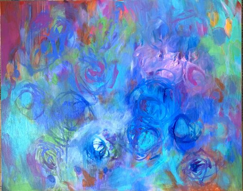 Blue by Anne Samson, Painting for Sale on Singulart