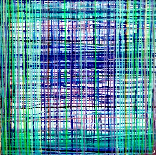 Dripping in Blau und Türkis Anne Samson