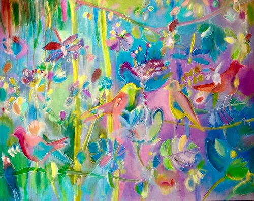 Kleines Paradies van Anne Samson, Schilderij te koop op Singulart