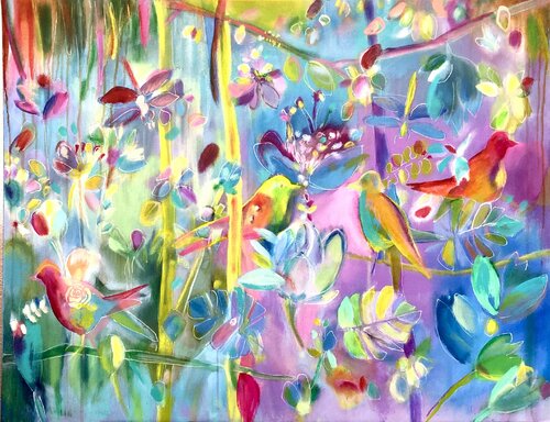 Schräge Vögel by Anne Samson, Painting for Sale on Singulart