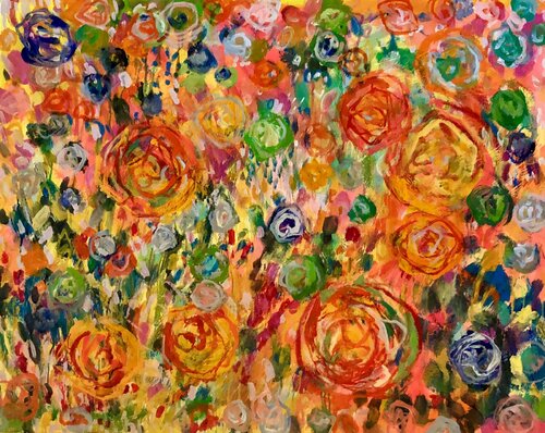 Roses. Glowing. von Anne Samson, Malerei kaufen auf Singulart