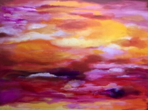 Wahnsinnshimmel di Anne Samson, Pittura in vendita su Singulart