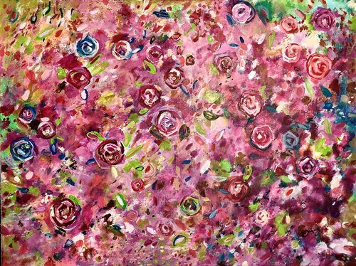 Meer von Rosen di Anne Samson, Pittura in vendita su Singulart